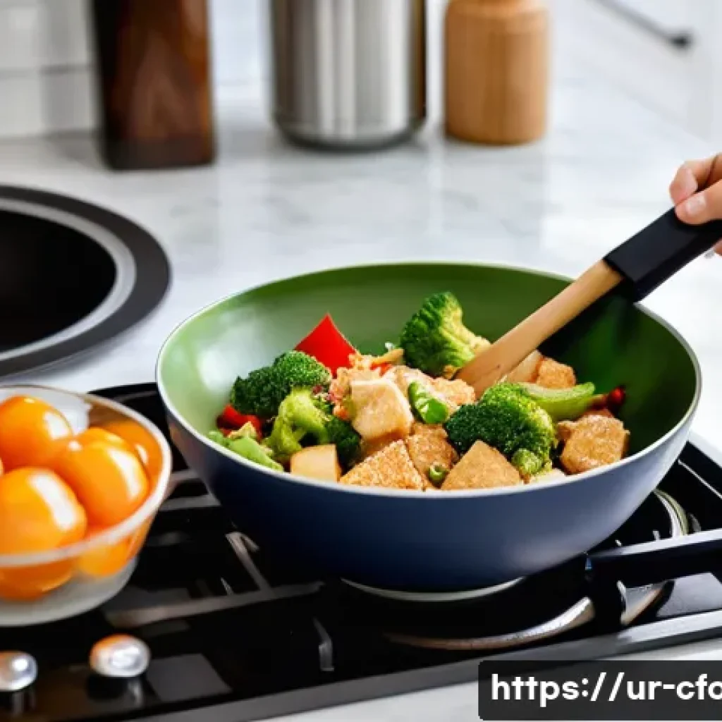 중국 요리 책 추천 - The Joy of First-Time Chinese Home Cooking**
A vibrant, brightly lit photograph capturing a young wo...