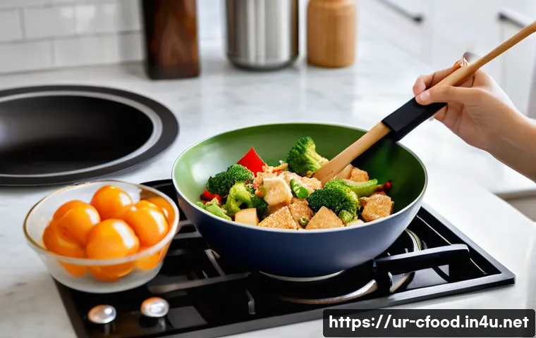 중국 요리 책 추천 - The Joy of First-Time Chinese Home Cooking**
A vibrant, brightly lit photograph capturing a young wo...